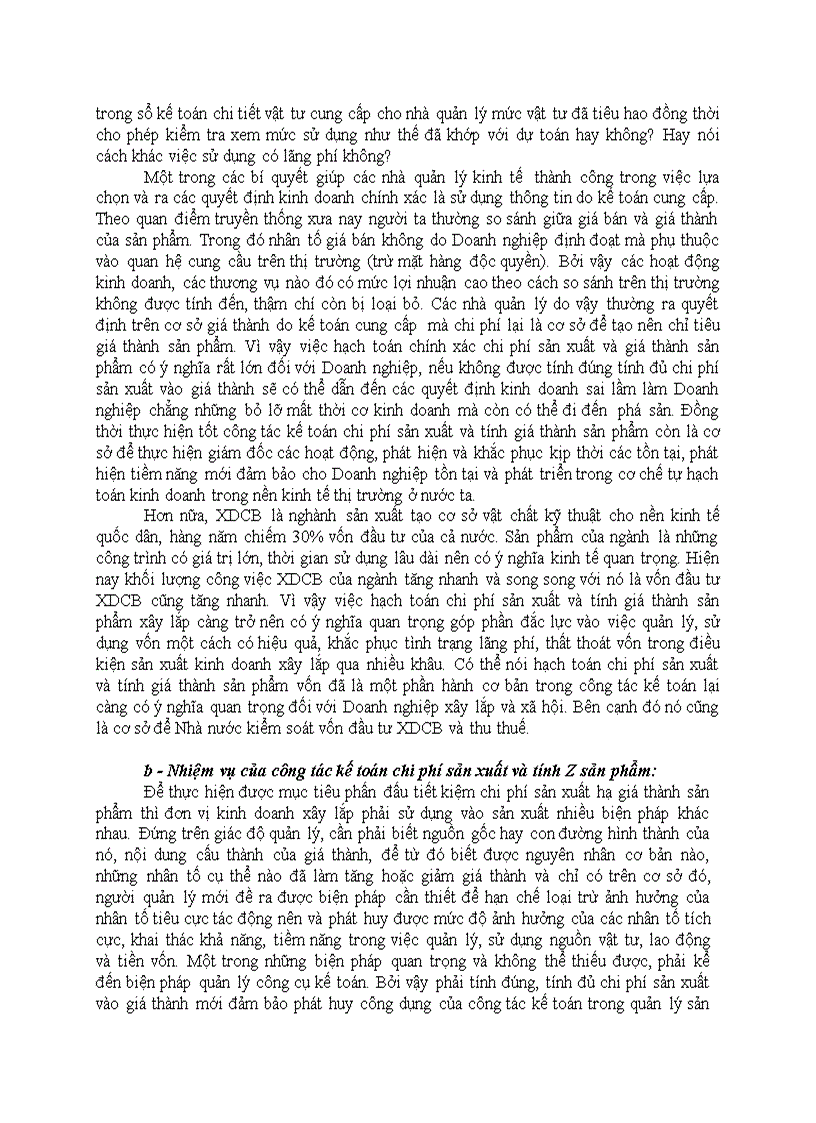 image for page Chi phí sản xuất giá thành sản phẩm yêu cầu của công tác quản lý nhiệm vụ hạch toán chi phí sản xuất và tính giá thành sản phẩm xây lắp trong doanh nghiệp kinh doanh xây lắp