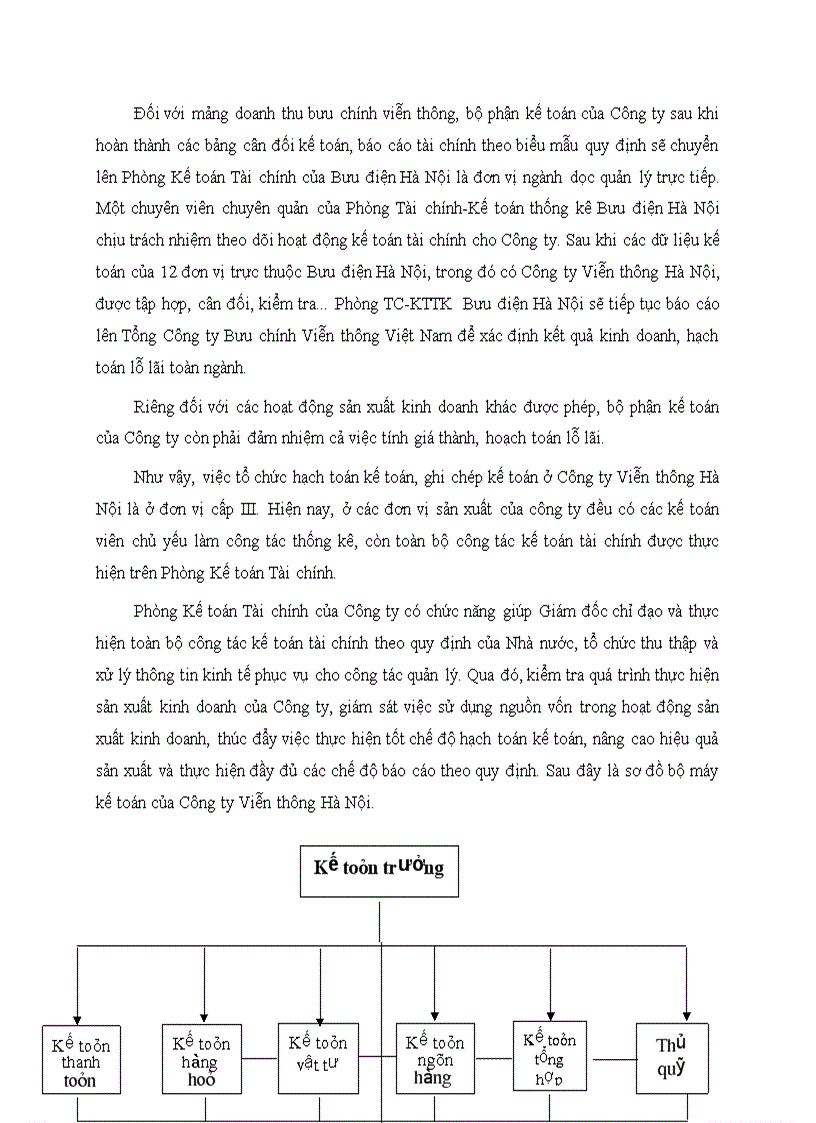 image for page Đặc điểm kinh tế kỹ thuật của Công ty viễn thông Hà nội ảnh hưởng đến công tác kế toán