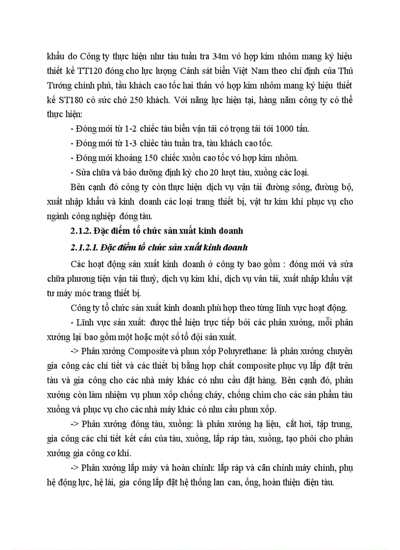 image for page Đặc điểm tình hình chung tại công ty 189 Bộ Quốc Phòng