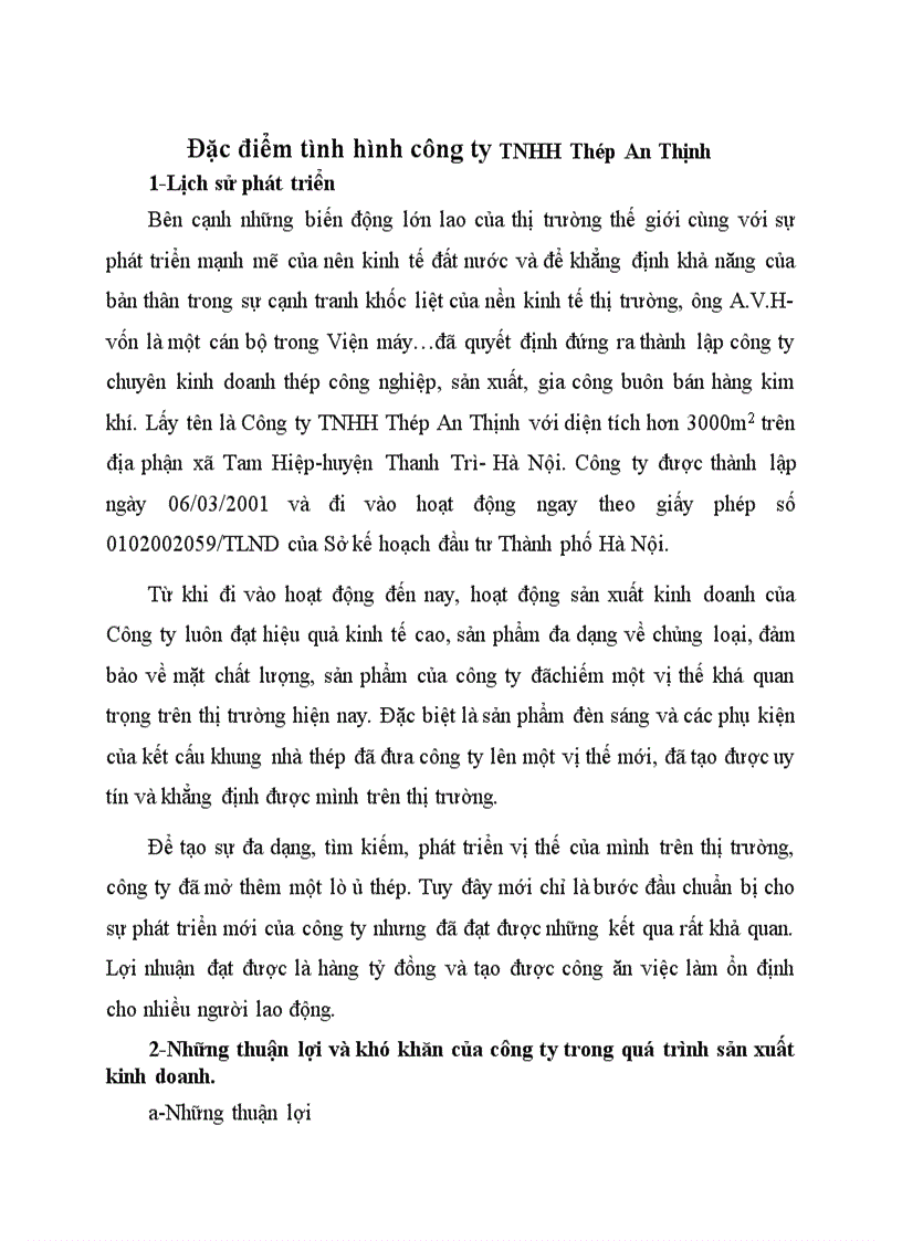 image for page Đặc điểm tình hình công ty TNHH Thép An Thịnh