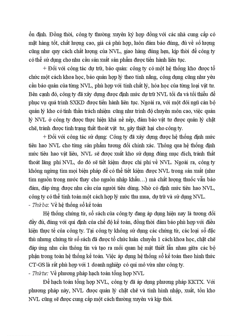 image for page Đánh giá chung về công tác kế toán nguyên vật liệu với việc nâng cao hiệu quả sử dụng quản lý nguyên vật liệu tại công ty CPDP Hà Nội