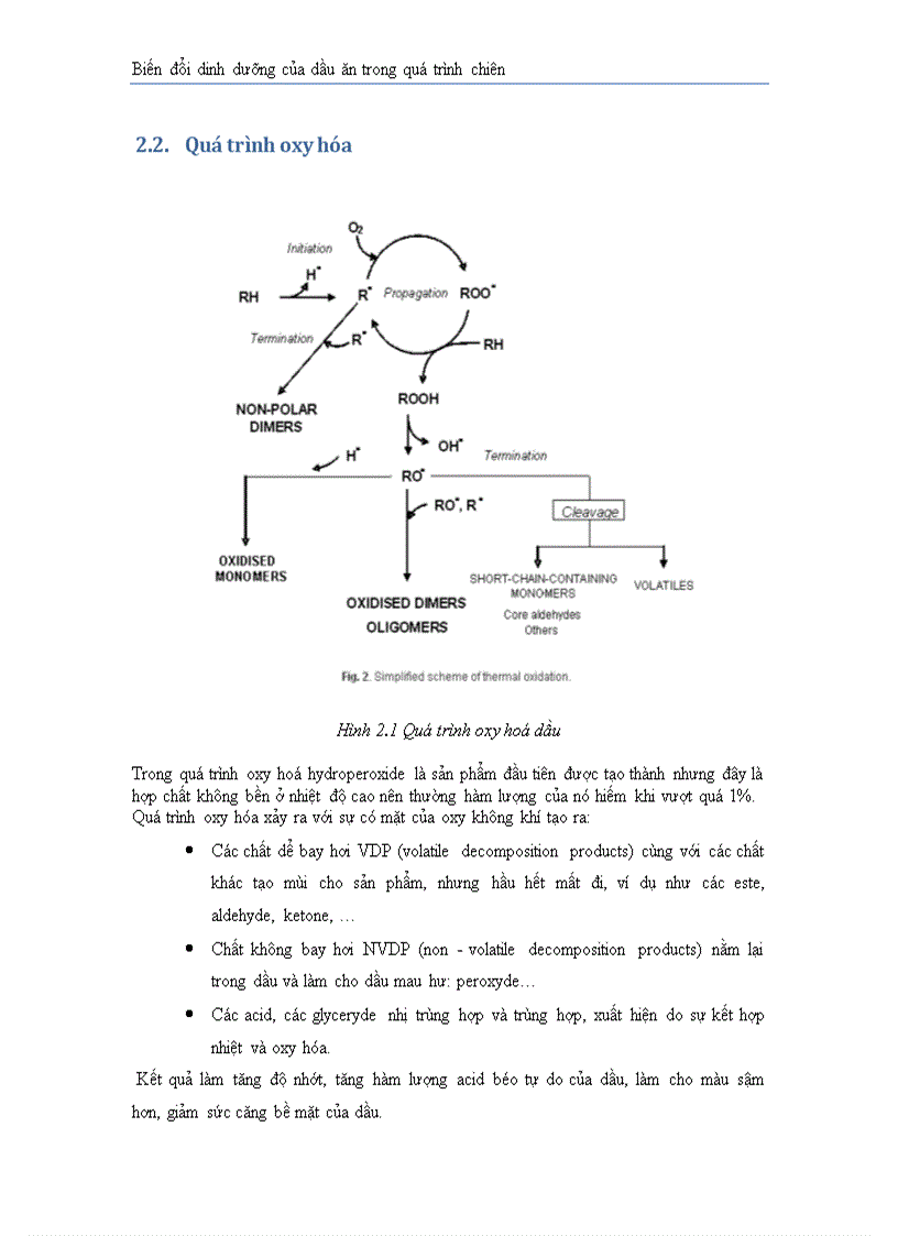 image for page Biến đổi dinh dưỡng dầu trong qúa trình chiên