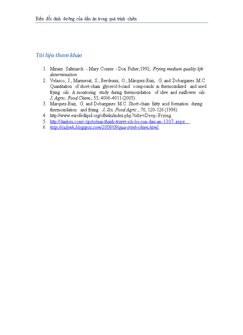 image for page Biến đổi dinh dưỡng dầu trong qúa trình chiên