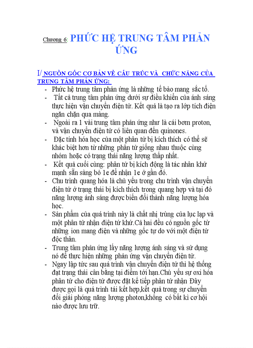 image for page Tập trung phản ứng quang hợp