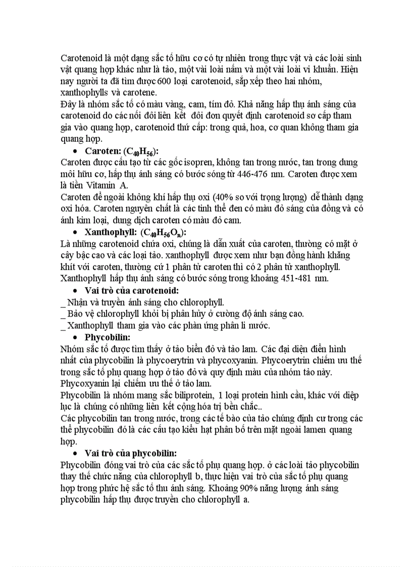 image for page Sắc tố quang hợp