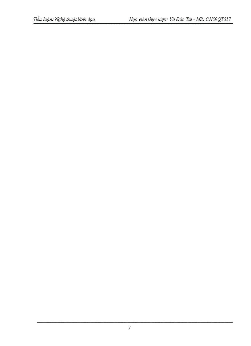 image for page Tiểu luận Nghệ thuật lãnh đạo 8 5 điểm