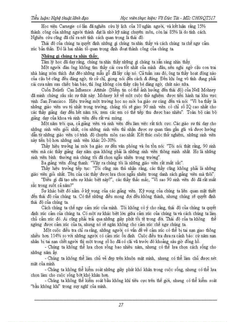 image for page Tiểu luận Nghệ thuật lãnh đạo 8 5 điểm