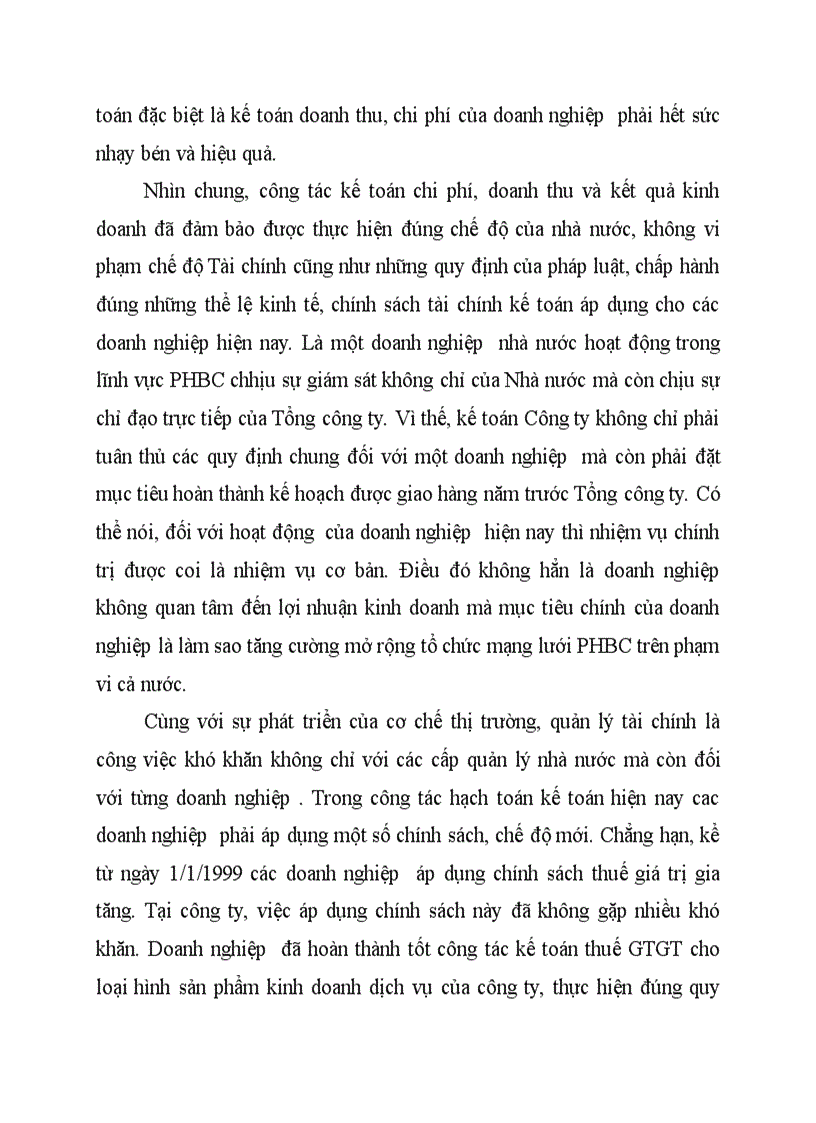 image for page Đánh giá và nhận xét về công tác hạch toán Chi phí doanh thu tại Công ty phát hành báo chí TW