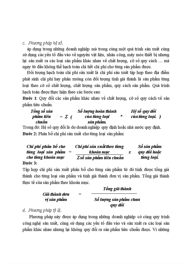 image for page I Đối tượng phương pháp hạch toán chi phí sản xuất và tính giá thành sản phẩm