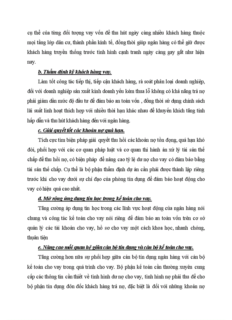 image for page Giải pháp nhằm nâng cao hiệu quả nghiệp vụ kế toán cho vay tại ngân hàng Công thương Đống Đa Hà Nội