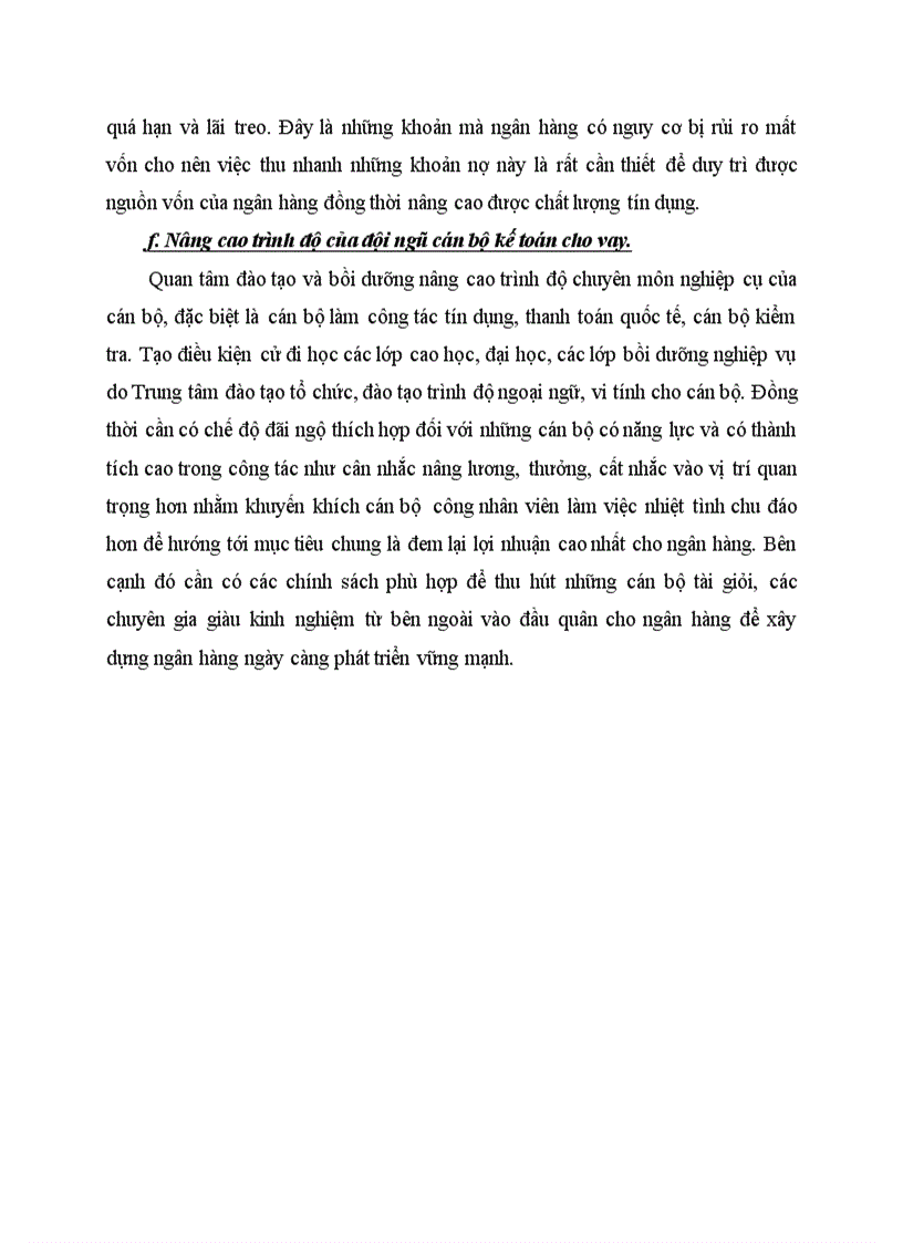 image for page Giải pháp nhằm nâng cao hiệu quả nghiệp vụ kế toán cho vay tại ngân hàng Công thương Đống Đa Hà Nội