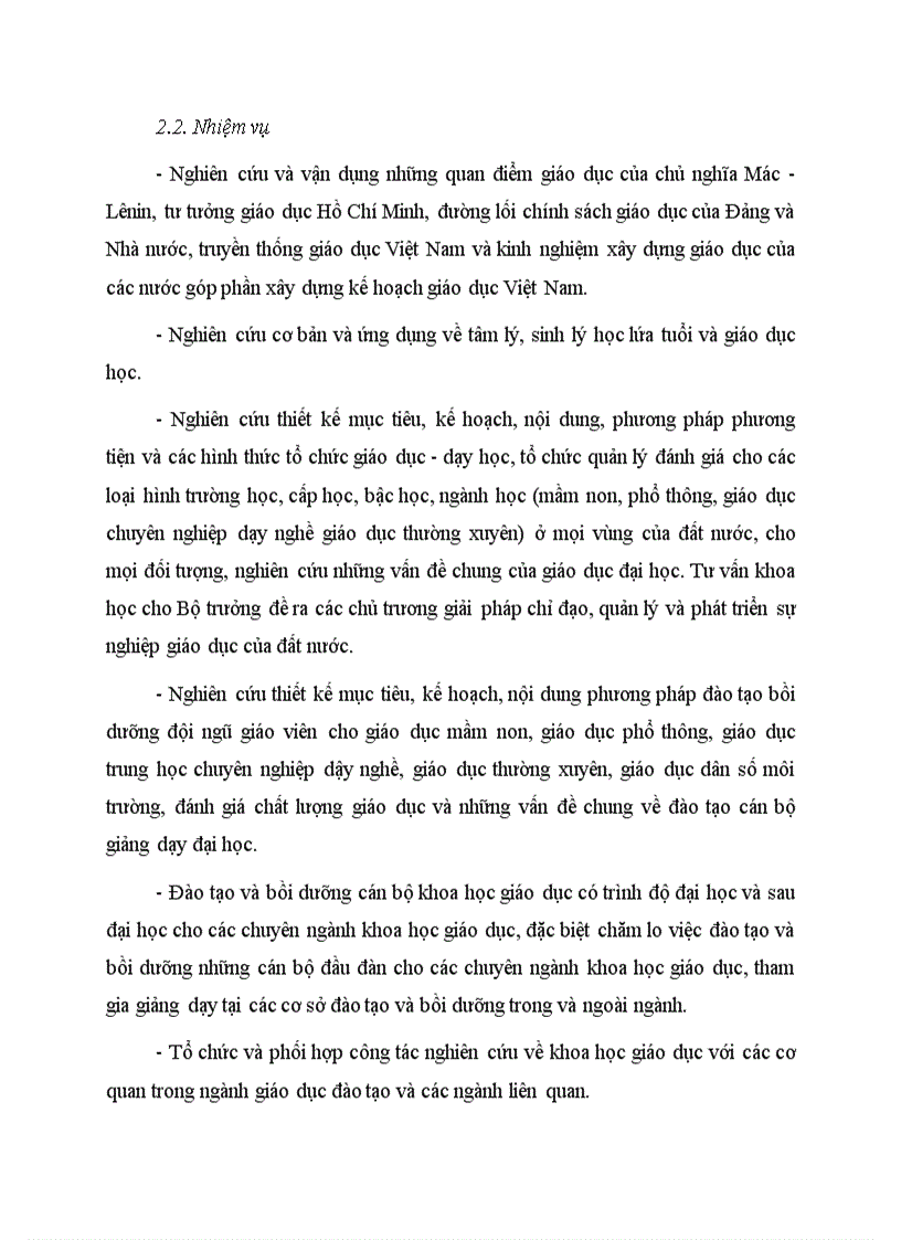 image for page Giới thiệu về Viện chiến lược và Chương trình giáo dục