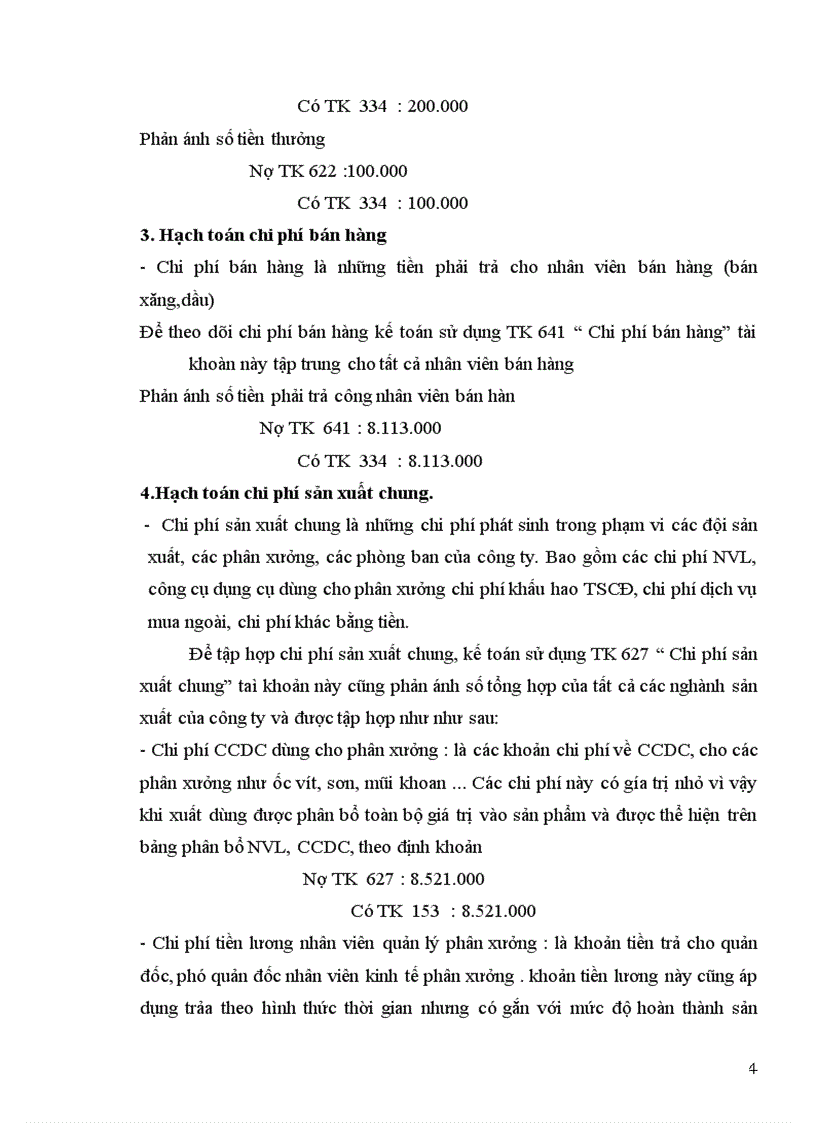 image for page Hạch toán chi phí sản xuất và tính giá thành sản phẩm của Công ty ô tô vận tải số 3