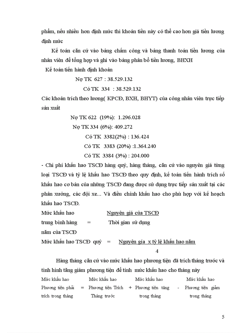 image for page Hạch toán chi phí sản xuất và tính giá thành sản phẩm của Công ty ô tô vận tải số 3