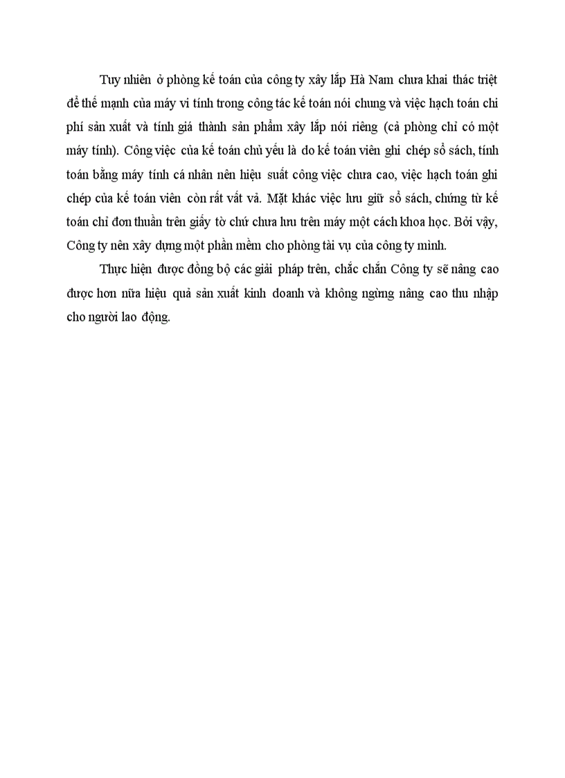 image for page Hoàn thiện công tác chi phí sản xuất và tính giá thành sản phẩm tại công ty xây lắp Hà Nam