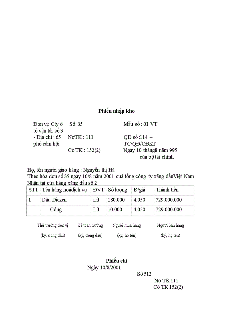 image for page Kế toán thu mua nhập xuất và dự trữ nguyên liệu chi phí vật liệu trong sử dụng của Công ty ô tô vận tải số 3