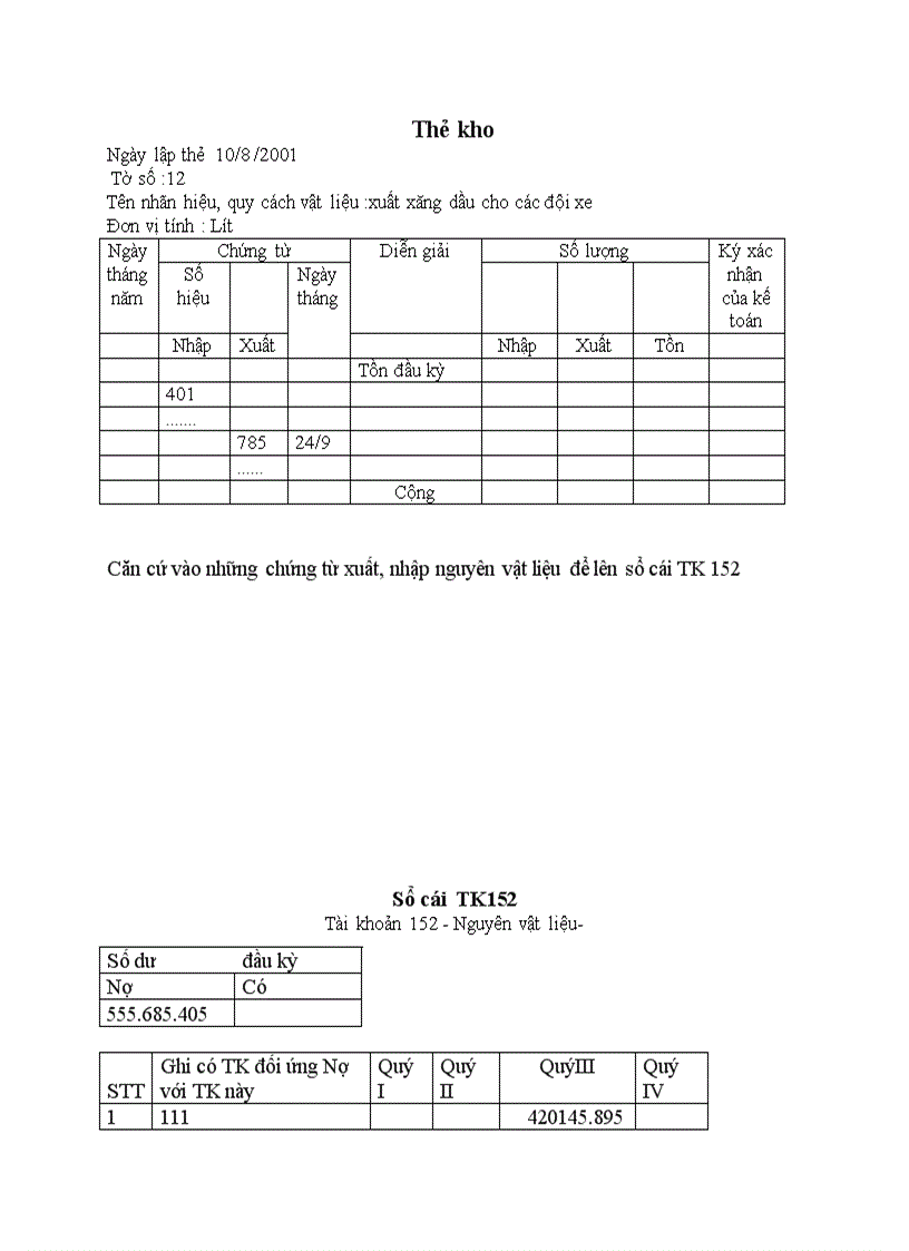 image for page Kế toán thu mua nhập xuất và dự trữ nguyên liệu chi phí vật liệu trong sử dụng của Công ty ô tô vận tải số 3