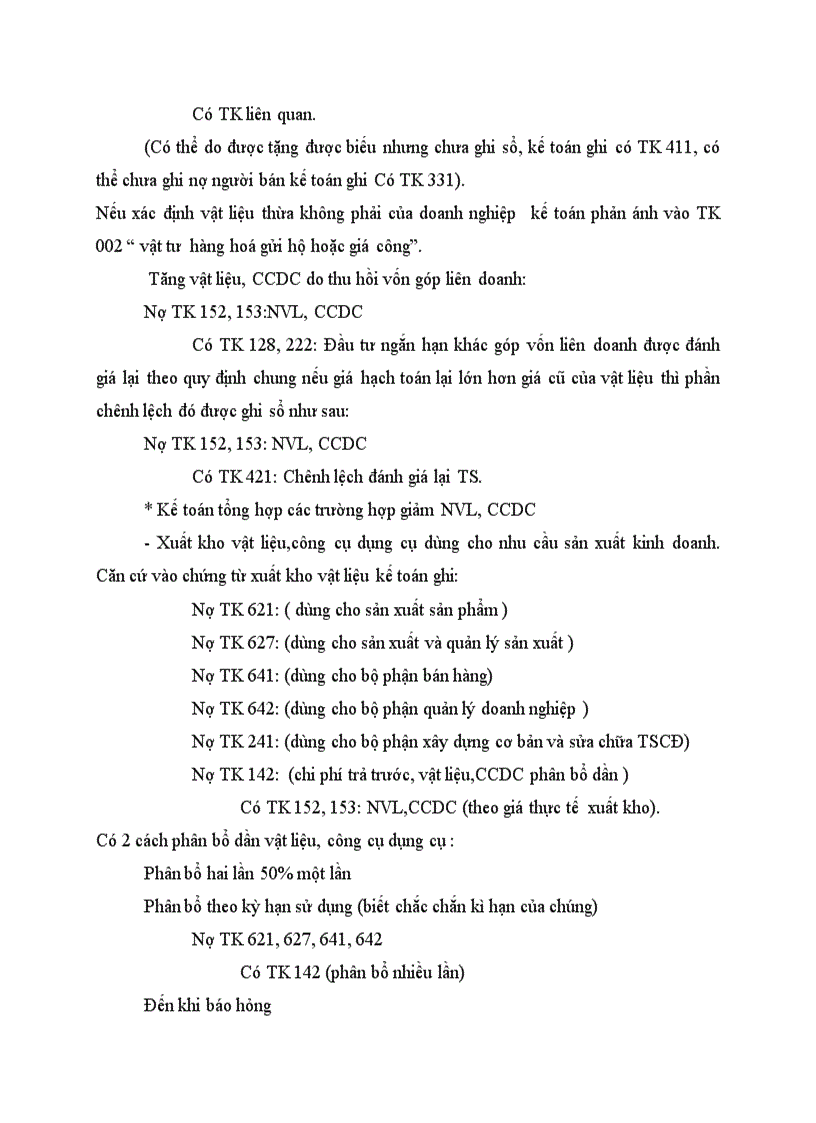 image for page Kế toán tổng hợp vật liệu công cụ dụng cụ