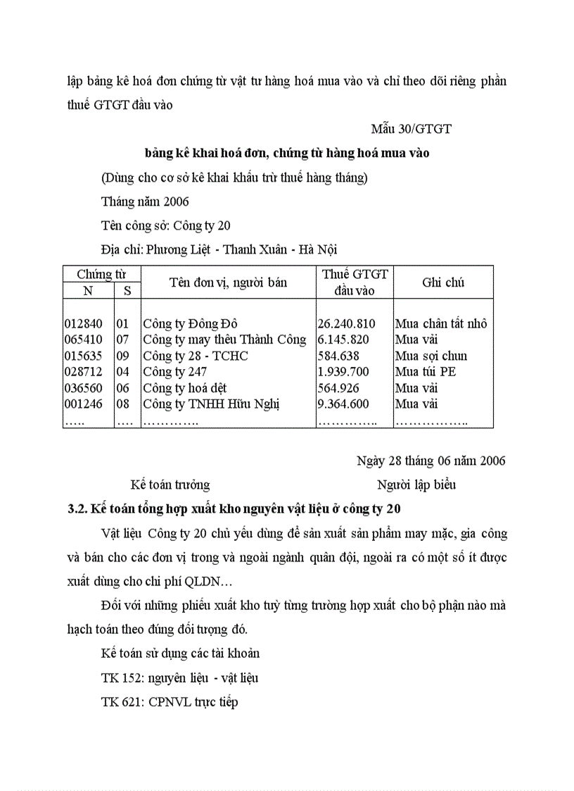 image for page Kế toán tổng hợp nhập nguyên vật liệu ở công ty 20