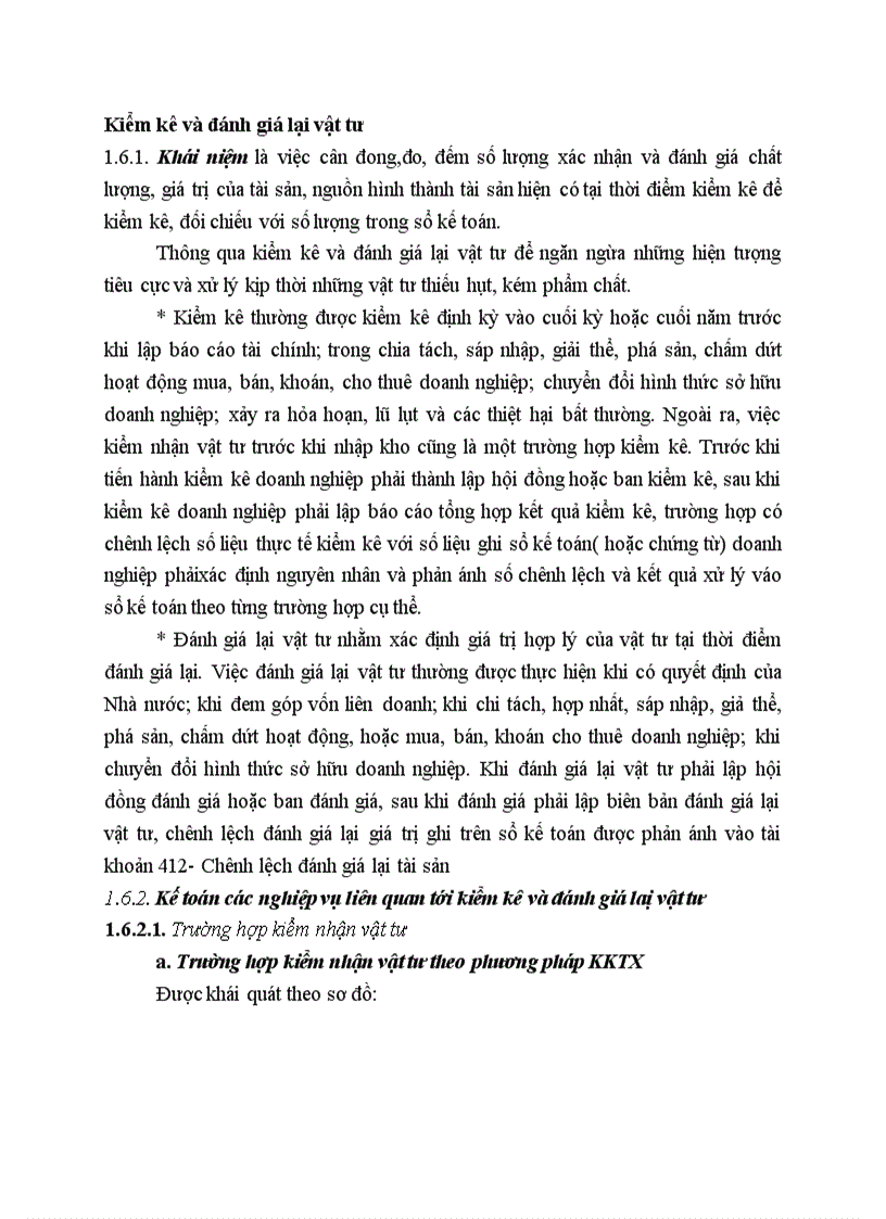 image for page Kiểm kê và đánh giá lại vật tư