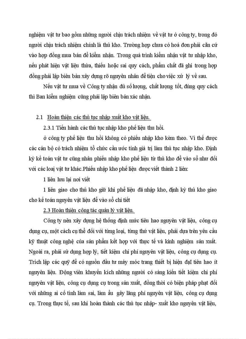 image for page Một số đề xuất góp phần hoàn thiện công tác quản lý và hạch toán vật liệu ở Công ty cổ phần xây dựng và thương mại 127