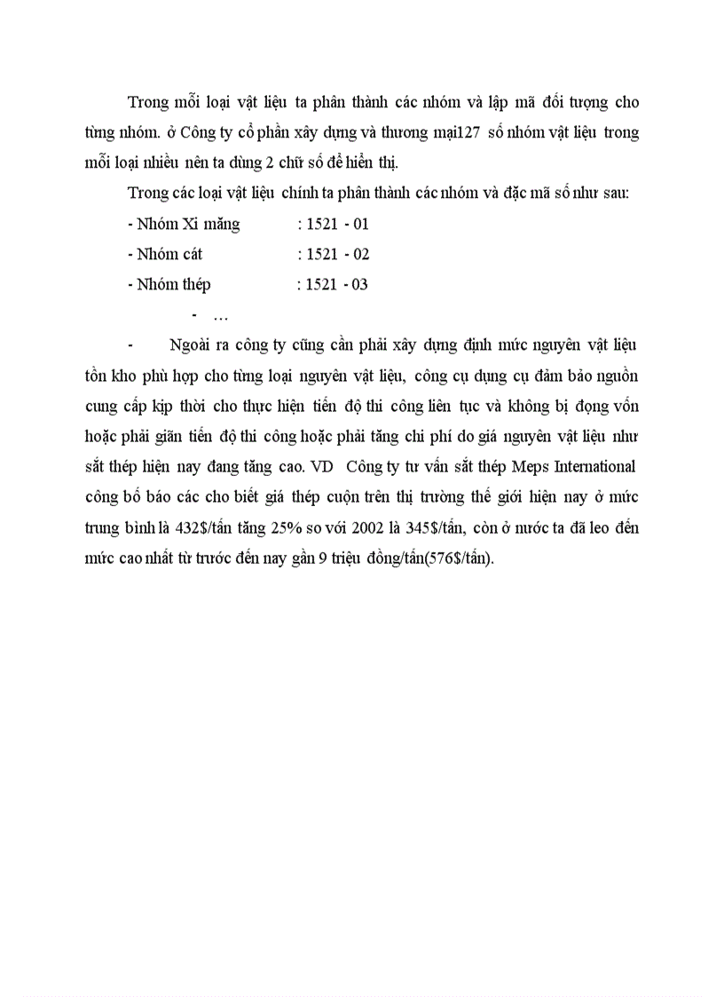 image for page Một số đề xuất góp phần hoàn thiện công tác quản lý và hạch toán vật liệu ở Công ty cổ phần xây dựng và thương mại 127