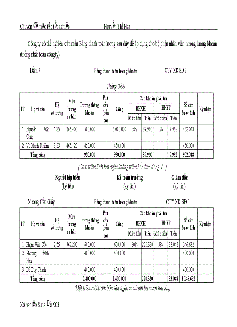 image for page Một số đề xuất nhằm hoàn thiện công tác kế toán Tiền lương và Bảo hiểm ở Xí nghiệp XD Sông Đà 903