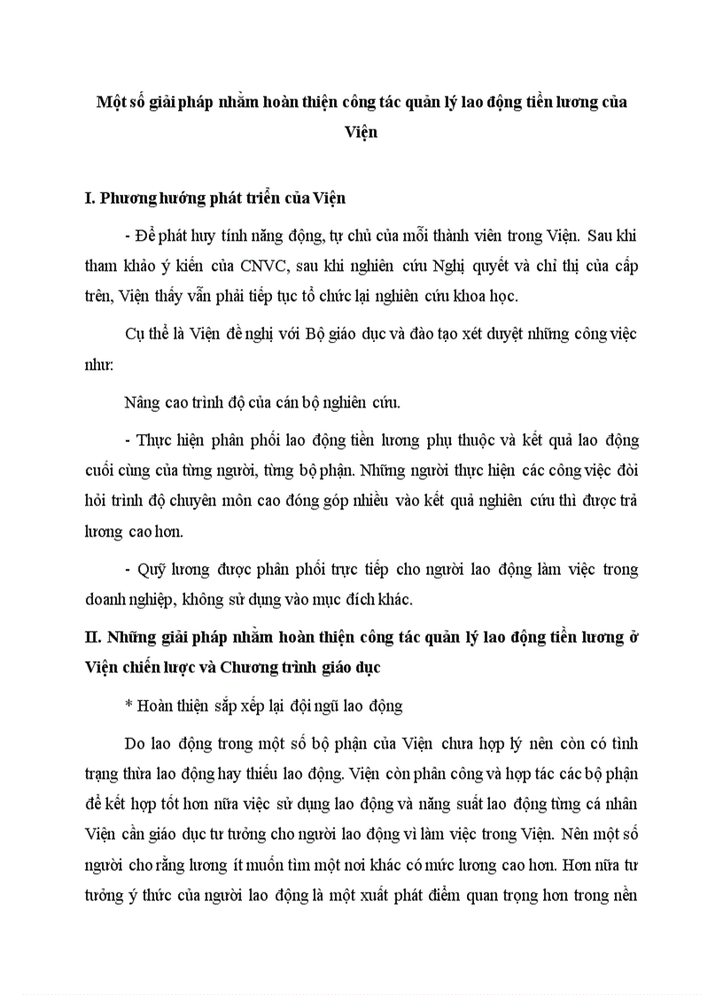 image for page Một số giải pháp nhằm hoàn thiện công tác quản lý lao động tiền lương của Viện chiến lược và Chương trình giáo dục