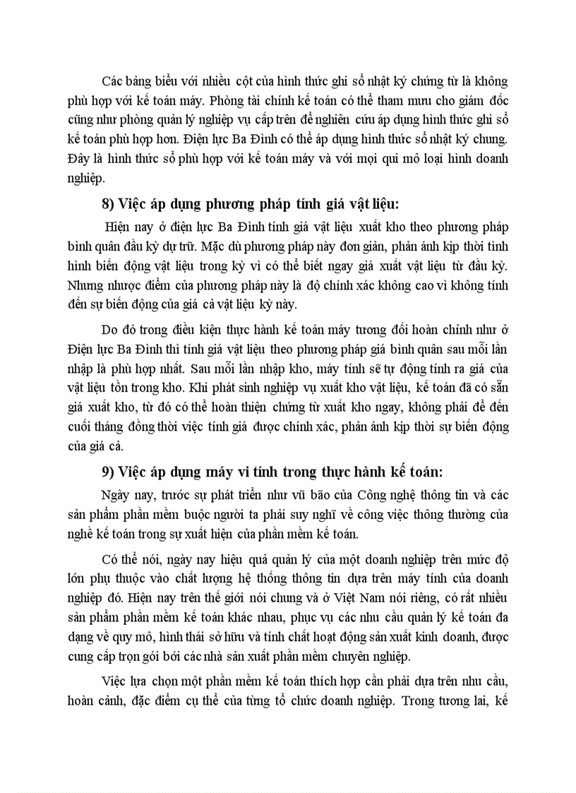 image for page Một số kiến nghị nhằm hoàn thiện công tác hạch toán và quản lý vật liệu tại Điện lực Ba Đình Hà Nội