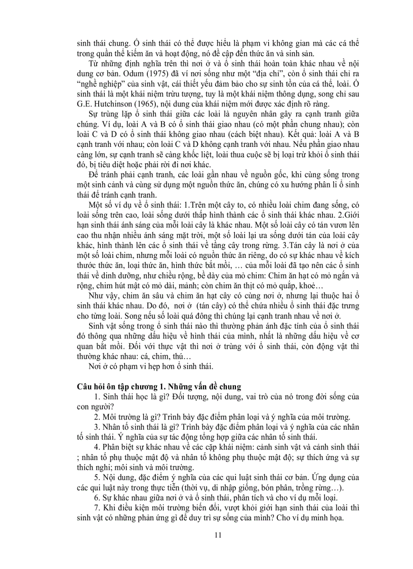 image for page Giáo trình sinh thái học