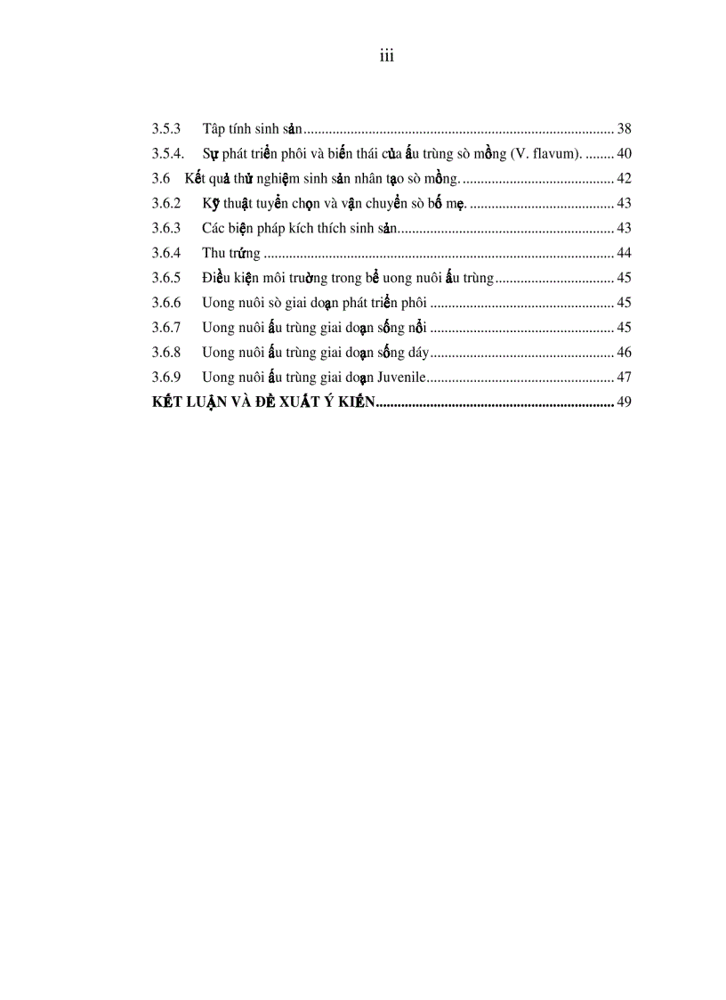 image for page Nghiên cứu đặc điểm sinh học sinh sản và tiến hành thử nghiệm sinh sản nhân tạo sò mồng Váticadium flavum