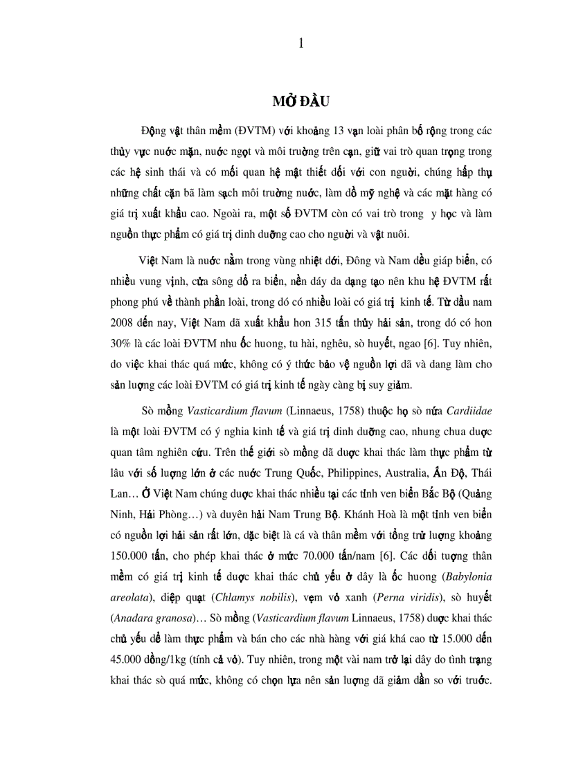 image for page Nghiên cứu đặc điểm sinh học sinh sản và tiến hành thử nghiệm sinh sản nhân tạo sò mồng Váticadium flavum