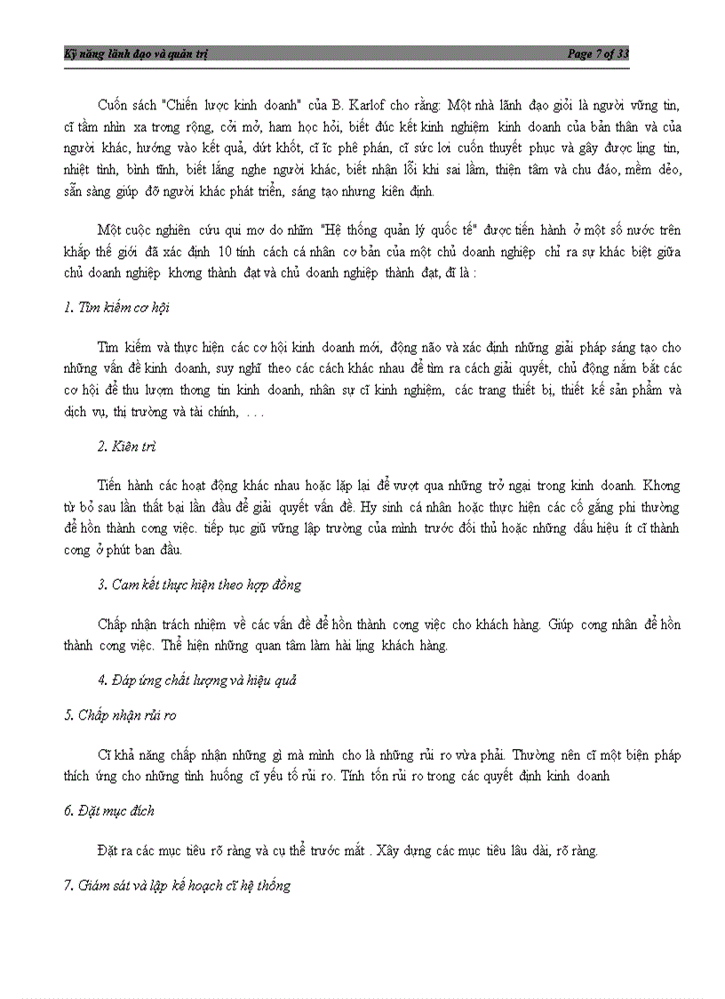 image for page Kỹ năng lãnh đạo và quản trị