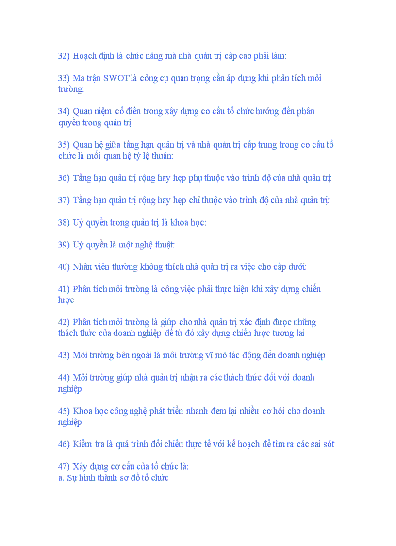 image for page Bài tập quản trị học