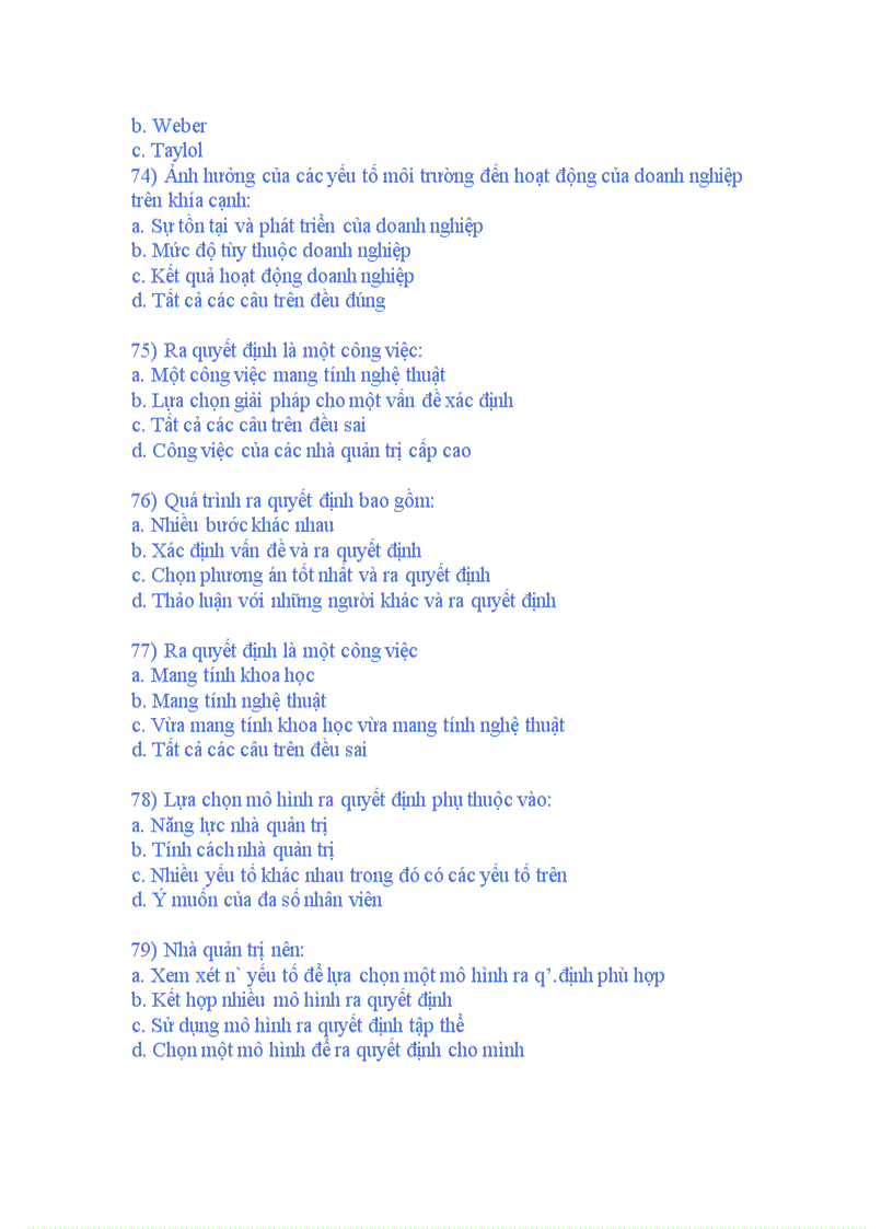 image for page Bài tập quản trị học