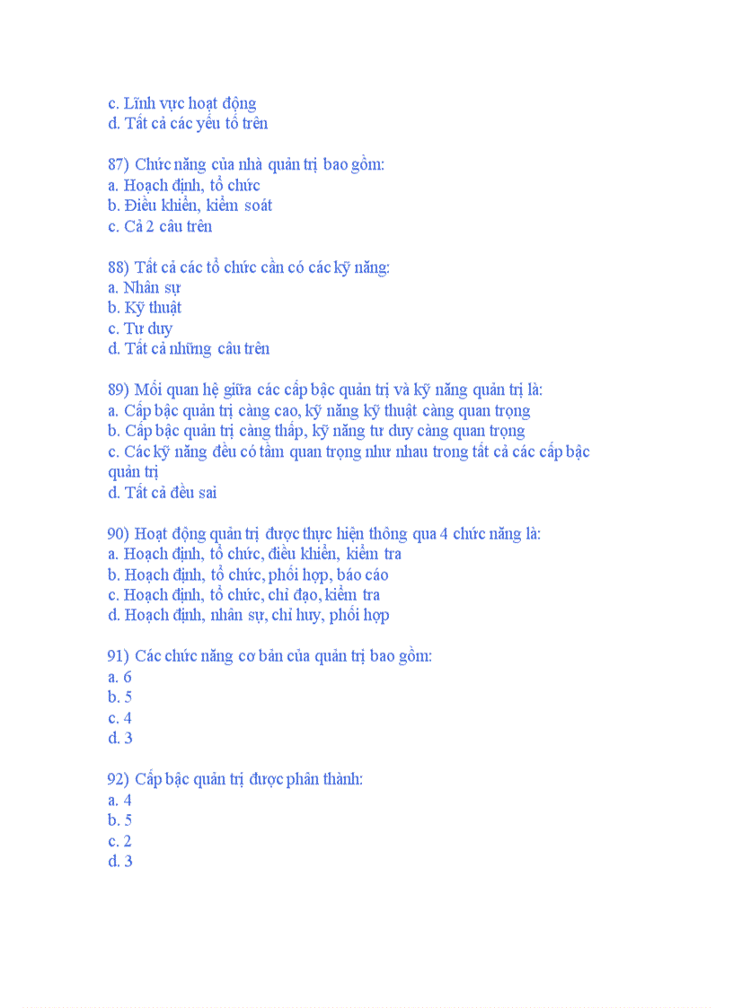 image for page Bài tập quản trị học