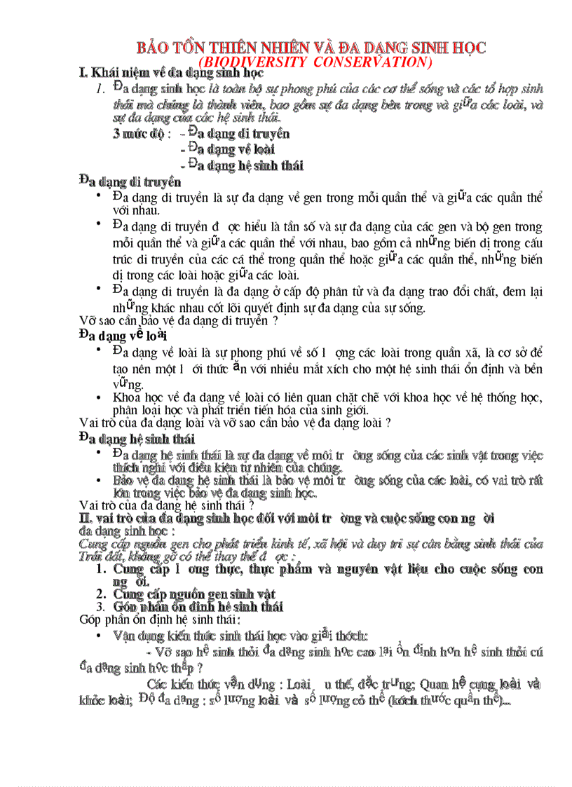 image for page Đa dạng sinh học