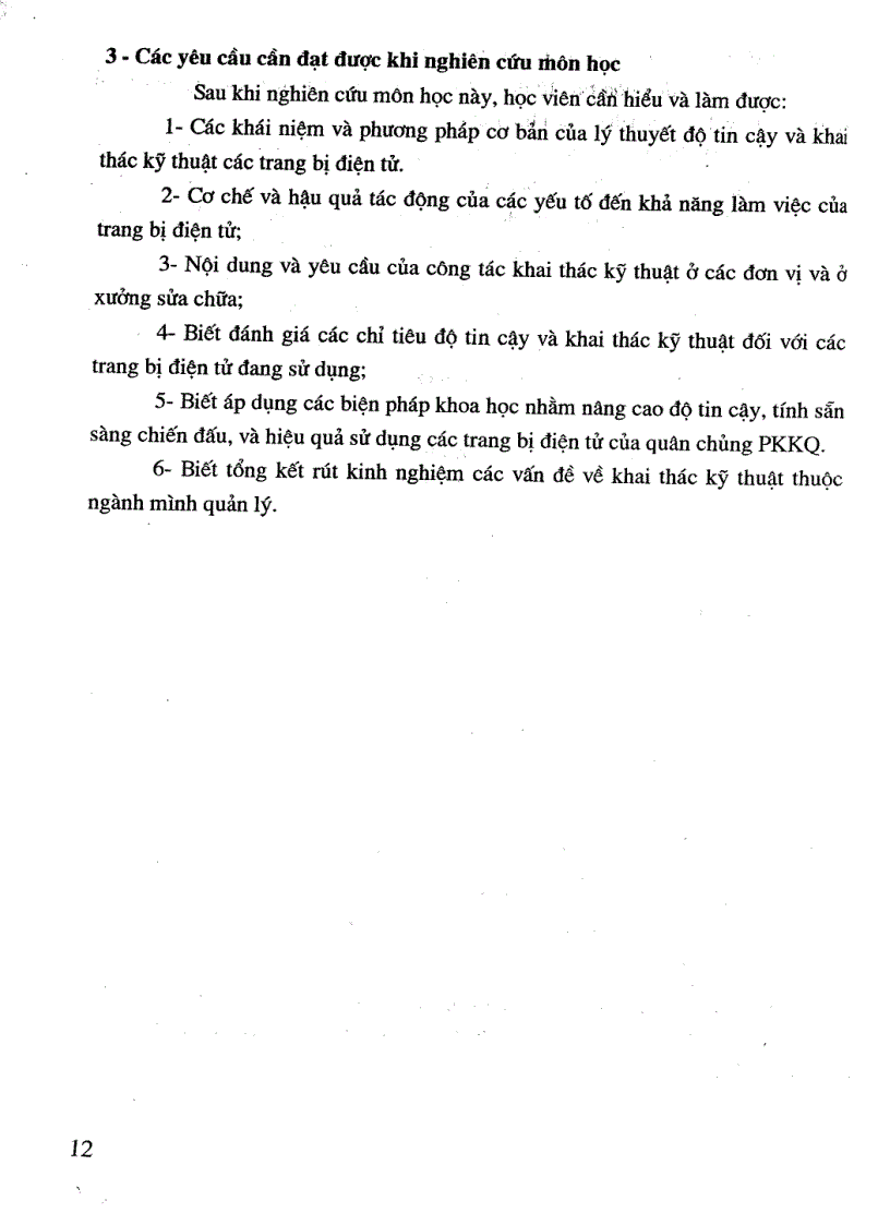 image for page Giáo trình lý thuyết độ tin cậy và khai thác trang bị điện tử QS