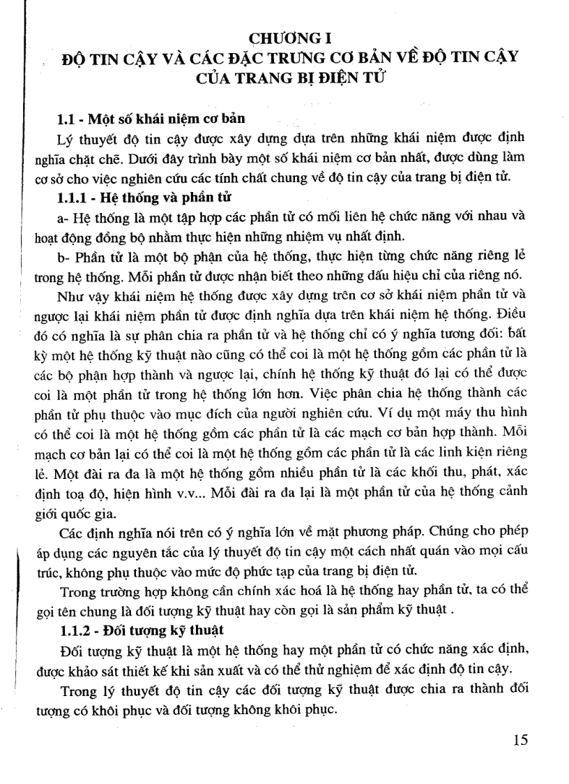 image for page Giáo trình lý thuyết độ tin cậy và khai thác trang bị điện tử QS