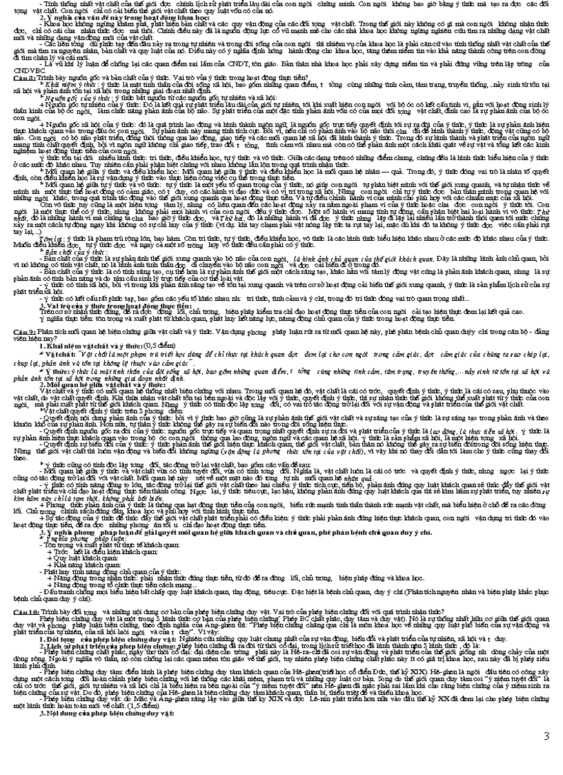 image for page Câu hỏi và đáp án thi tốt nghiệp triết học k41