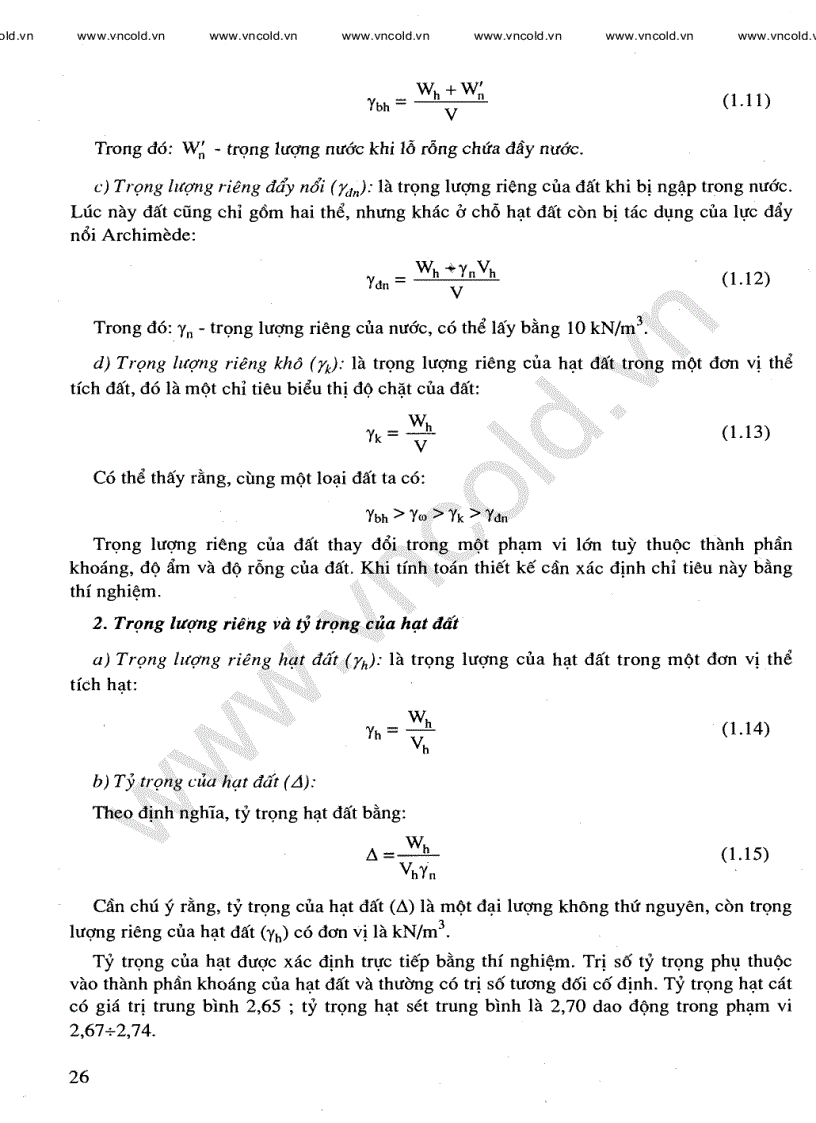 image for page Giáo trình cơ học đất DHTL