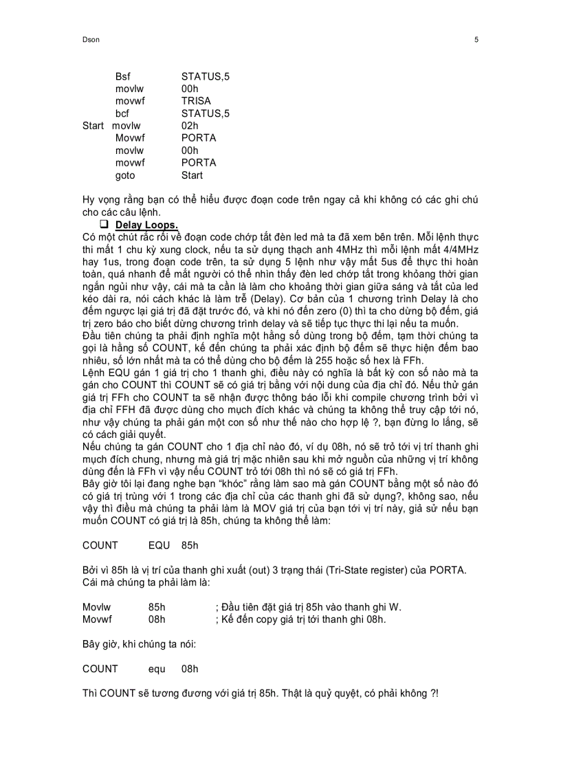 image for page HDSD PIC dùng Asm