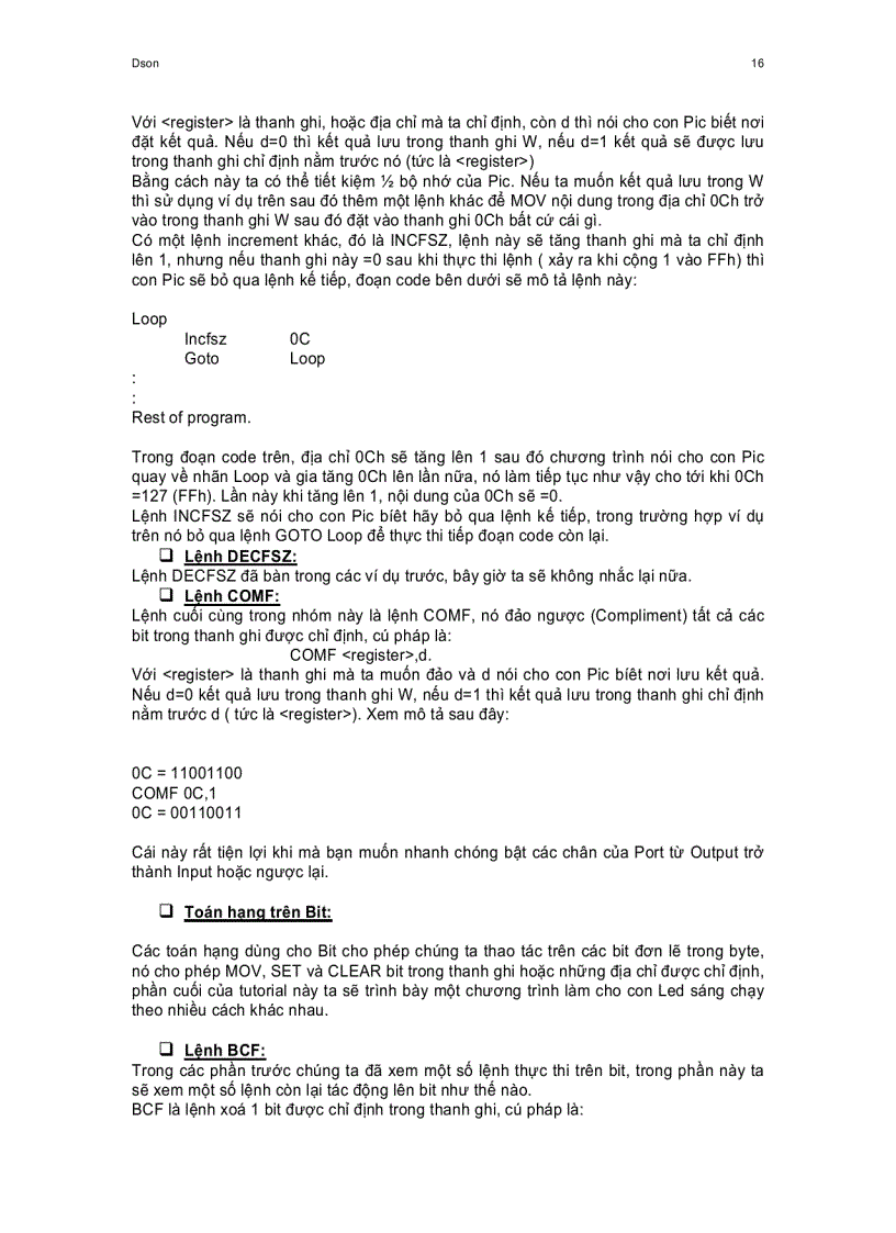 image for page HDSD PIC dùng Asm