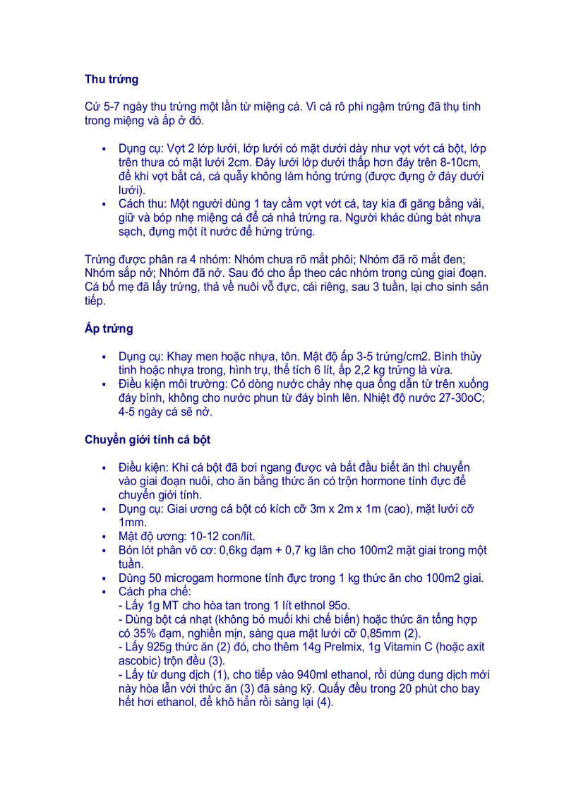 image for page Đặc điểm sinh học của cá rô phi