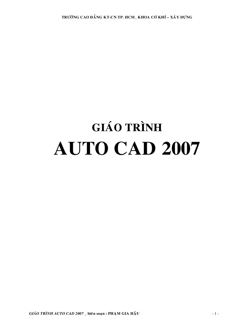 image for page Giáo trình autocad 2007 và toàn bộ lệnh tắt autocad
