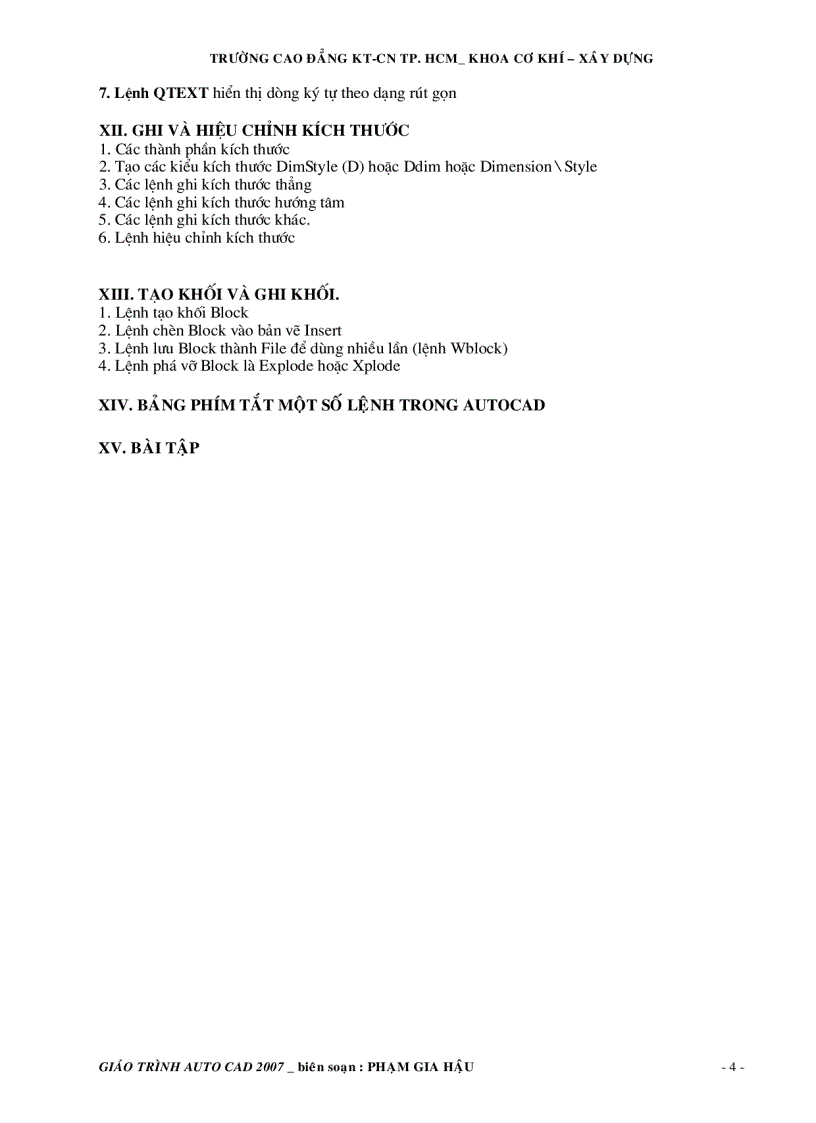 image for page Giáo trình autocad 2007 và toàn bộ lệnh tắt autocad