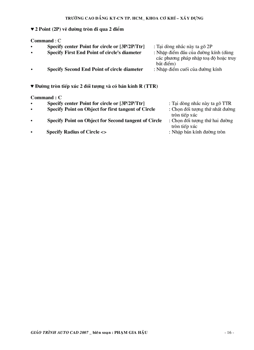 image for page Giáo trình autocad 2007 và toàn bộ lệnh tắt autocad