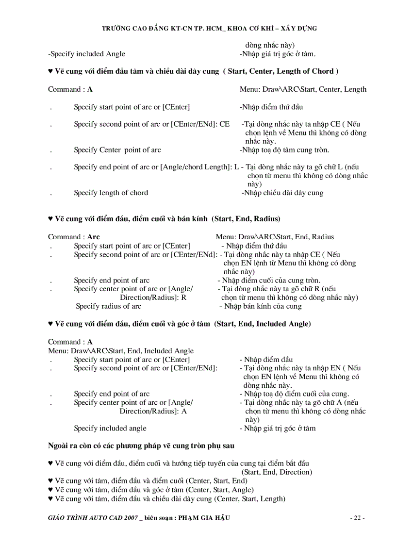 image for page Giáo trình autocad 2007 và toàn bộ lệnh tắt autocad