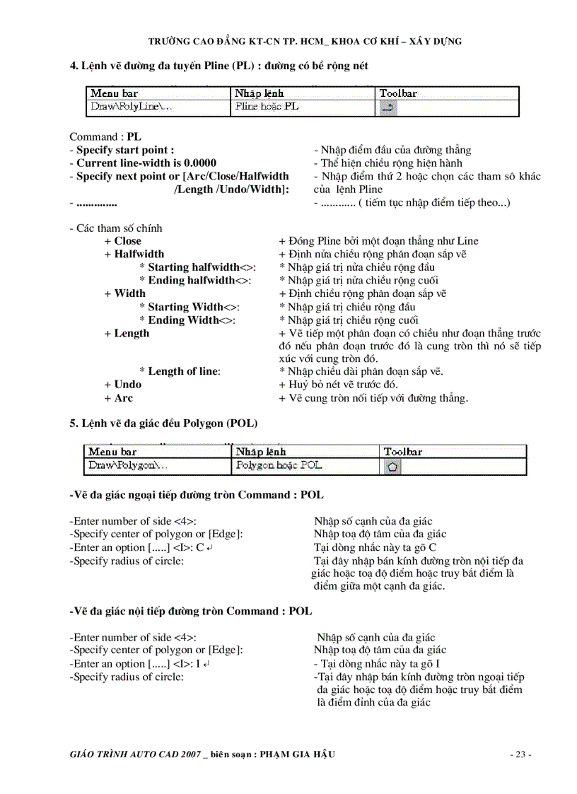 image for page Giáo trình autocad 2007 và toàn bộ lệnh tắt autocad