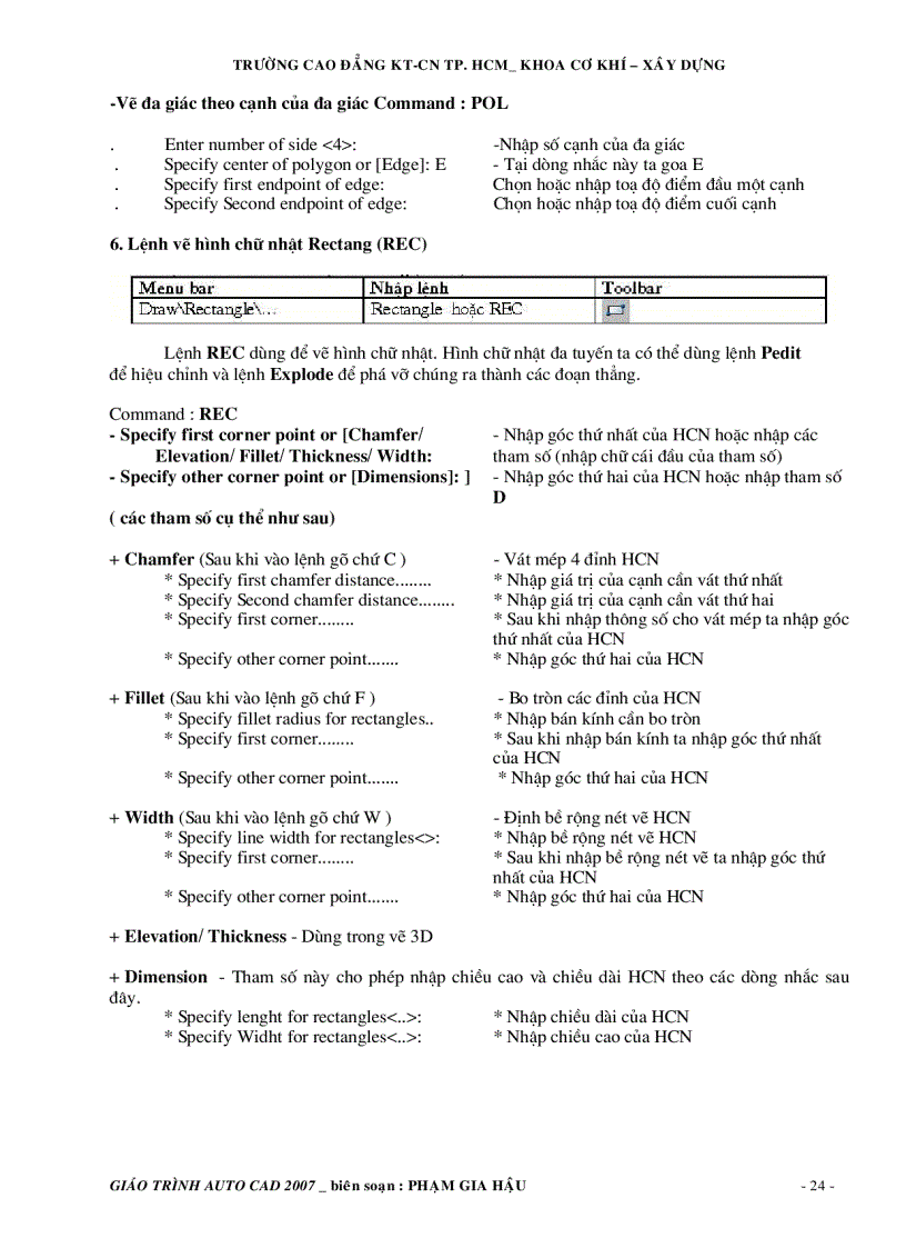 image for page Giáo trình autocad 2007 và toàn bộ lệnh tắt autocad
